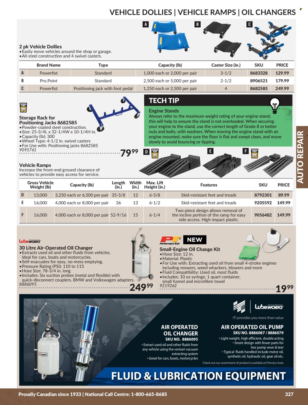 thumbnail - Princess Auto Flyer - Sales products - bolt, container, portable vehicle ramps, microfiber towel, motor oil. Page 331.