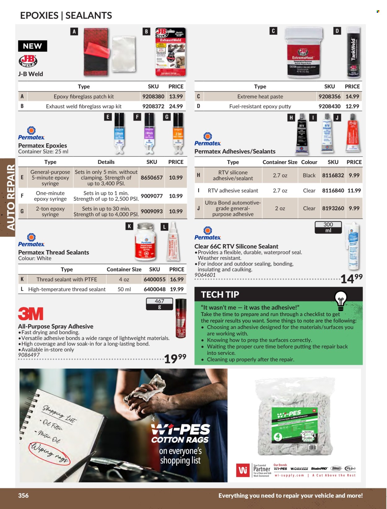 thumbnail - Princess Auto Flyer - Sales products - adhesive, silicone sealants, container. Page 360.