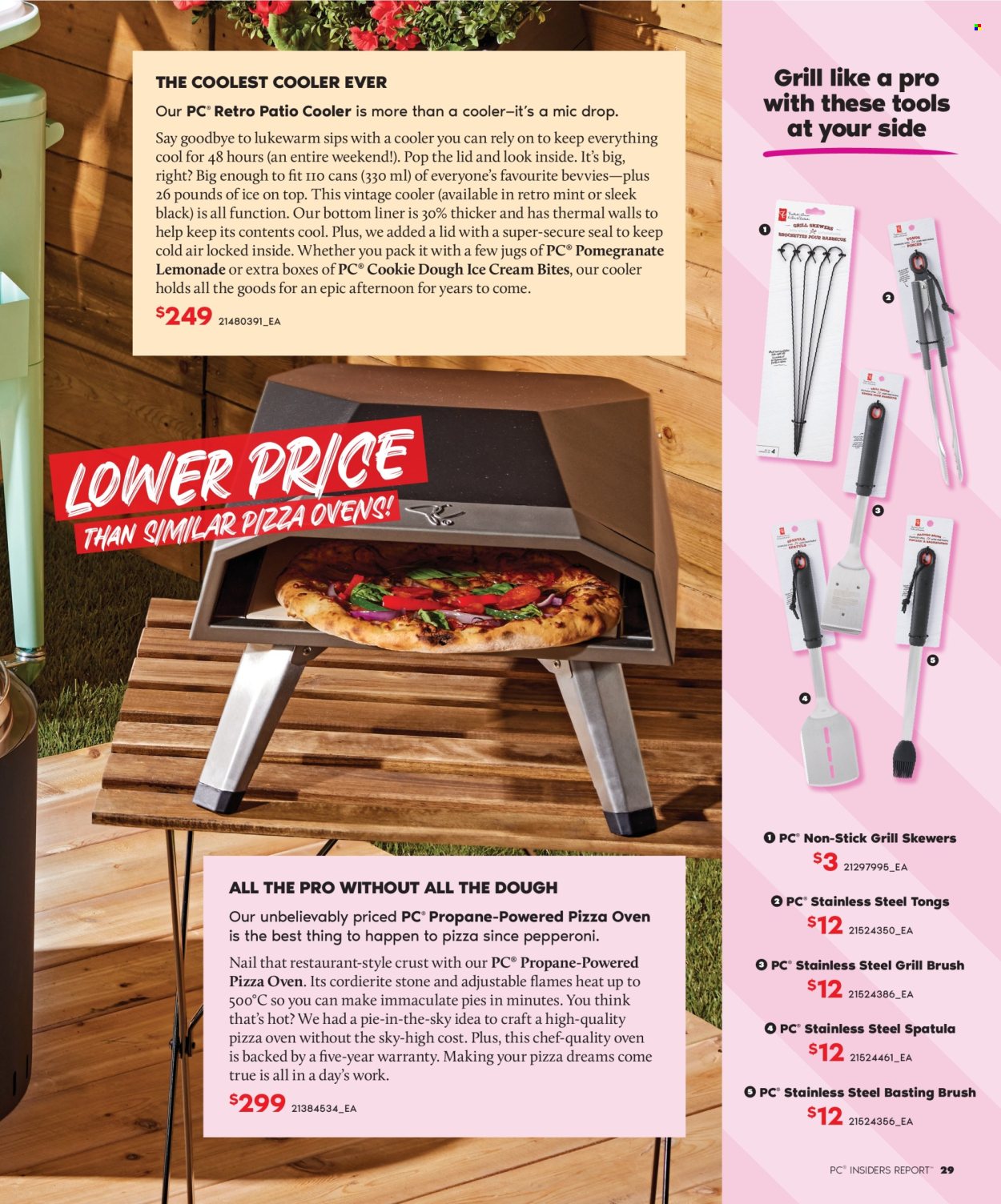 thumbnail - Real Canadian Superstore Flyer - Sales products - pomegranate, ice cream, mint, lemonade, lid, spatula, tong, grill. Page 29.