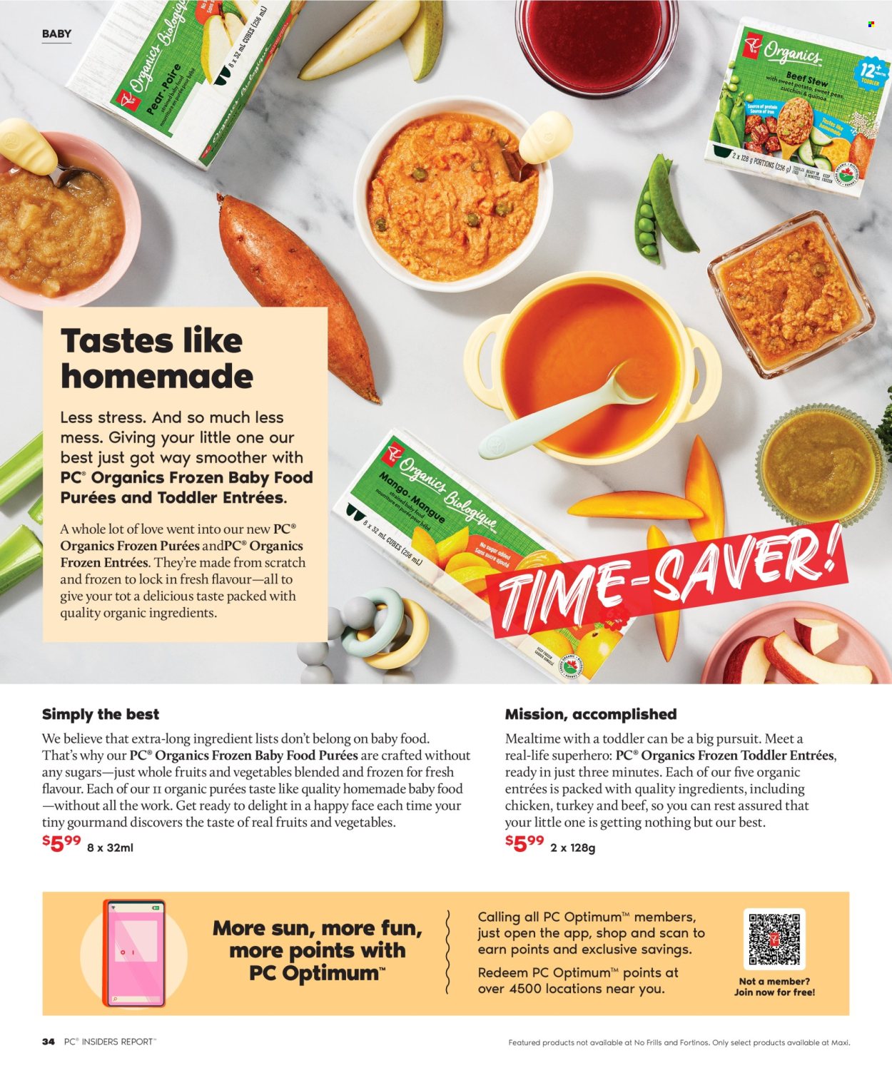 thumbnail - Real Canadian Superstore Flyer - Sales products - ready meal, chicken, turkey, Optimum. Page 34.