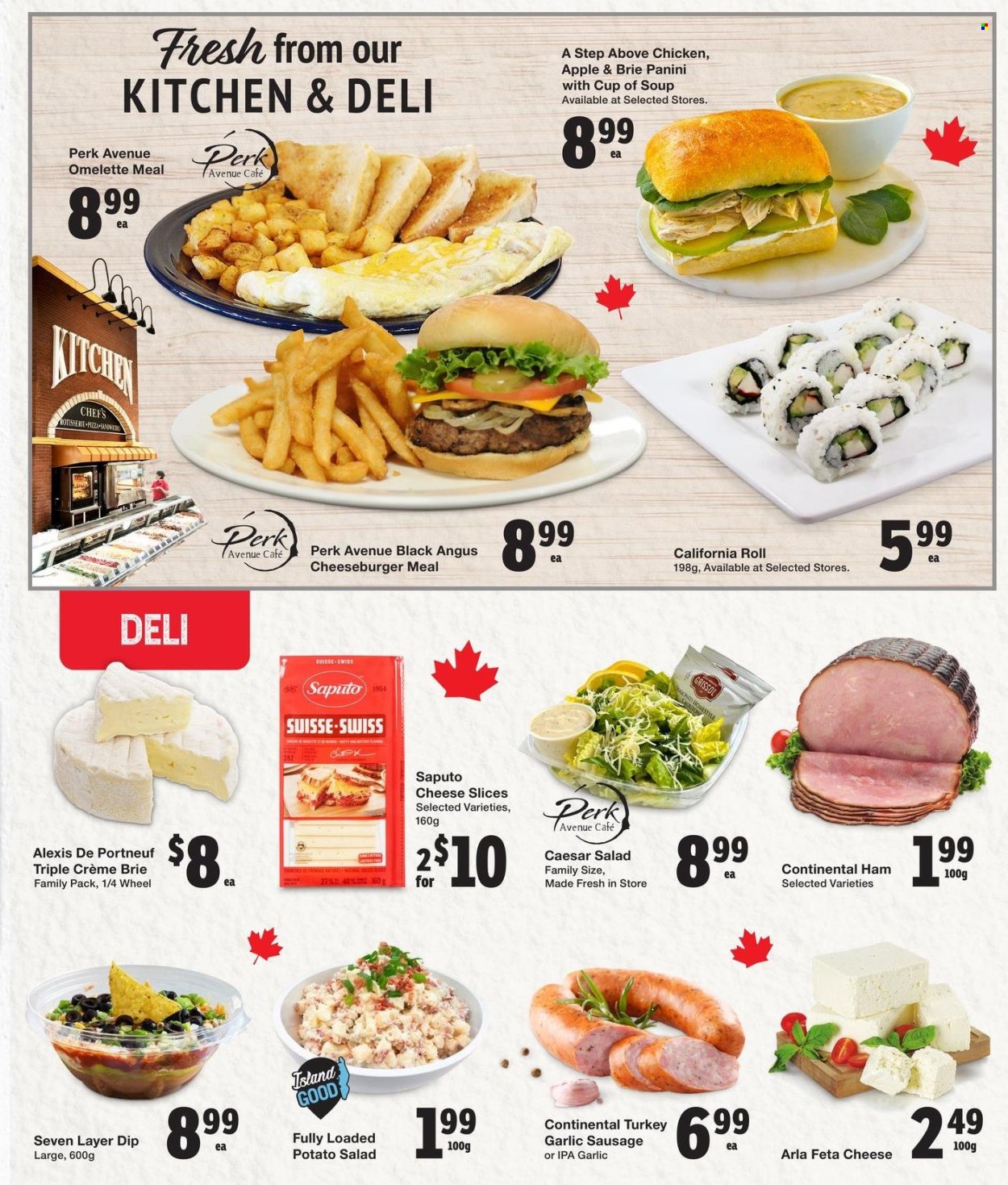 thumbnail - Quality Foods Flyer - June 27, 2024 - July 03, 2024 - Sales products - panini, salad, pizza, soup, cheeseburger, Continental, potato salad, sliced cheese, brie, feta, Arla, dip, alcohol, beer, IPA, turkey, cup. Page 5.
