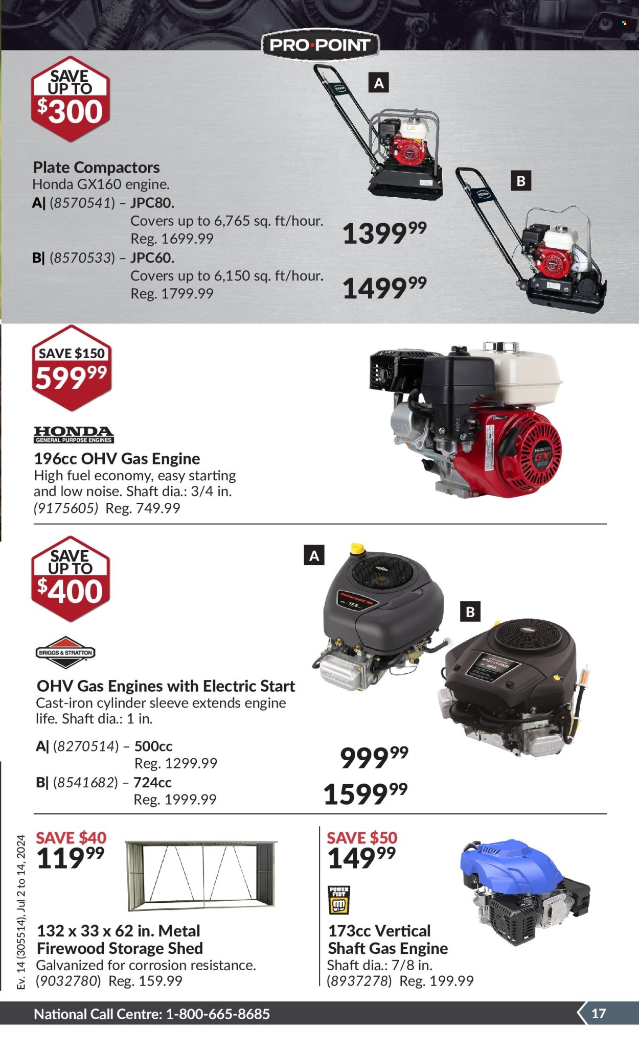 thumbnail - Princess Auto Flyer - July 02, 2024 - July 14, 2024 - Sales products - storage shed, shed. Page 20.