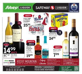 Sobeys Liquor Flyer - September 19, 2024 - September 25, 2024.