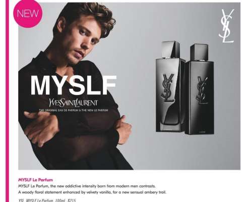 YSL MYSLF Le Parfum - MYSLF Le Parfum, the new addictive intensity born from modern men contrasts.
A woody floral statement enhanced by velvety vanilla, for a new sensual ambery trail.
100mL