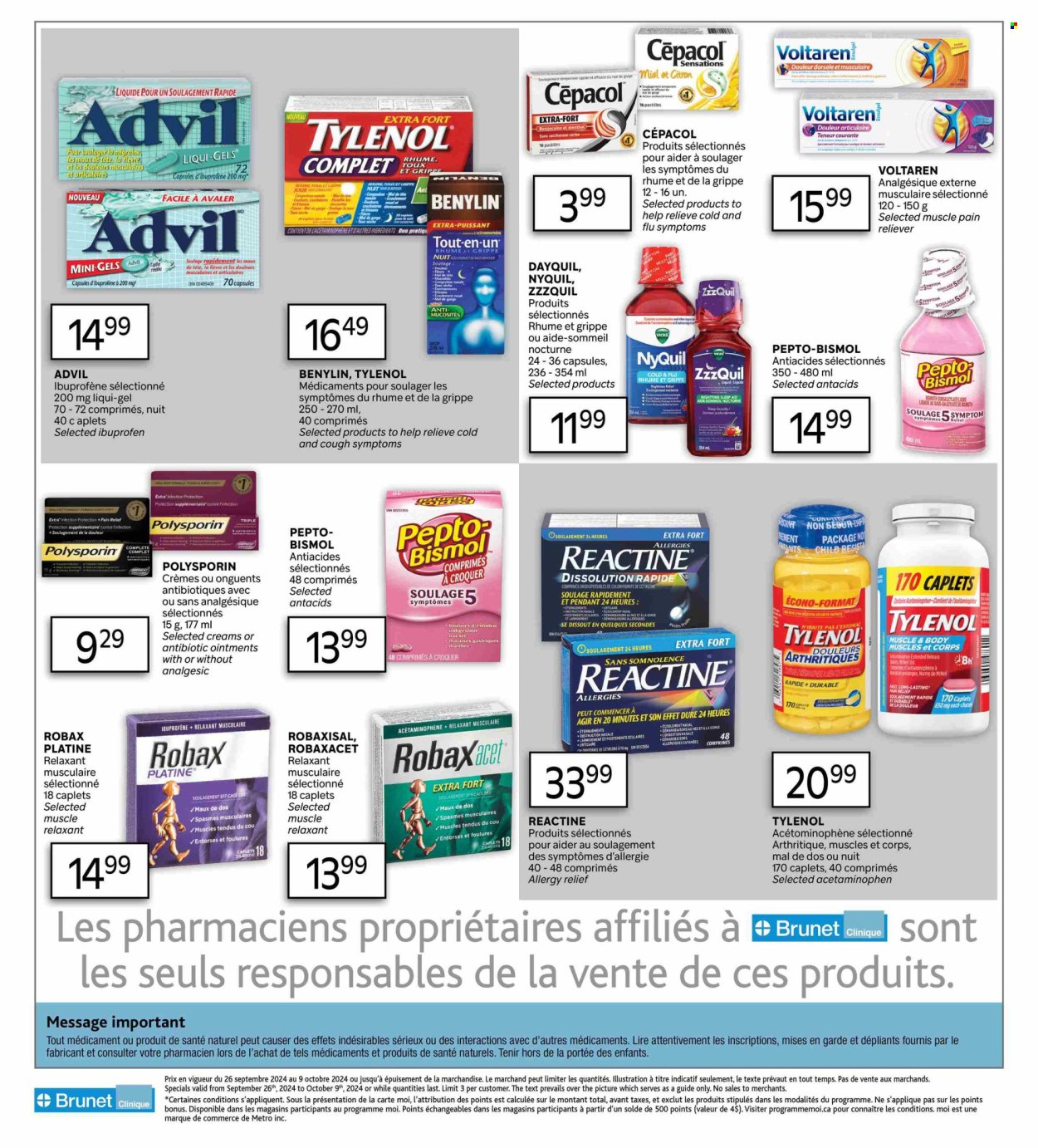 Brunet Clinique flyer - September 26, 2024 - October 02, 2024. Page 4