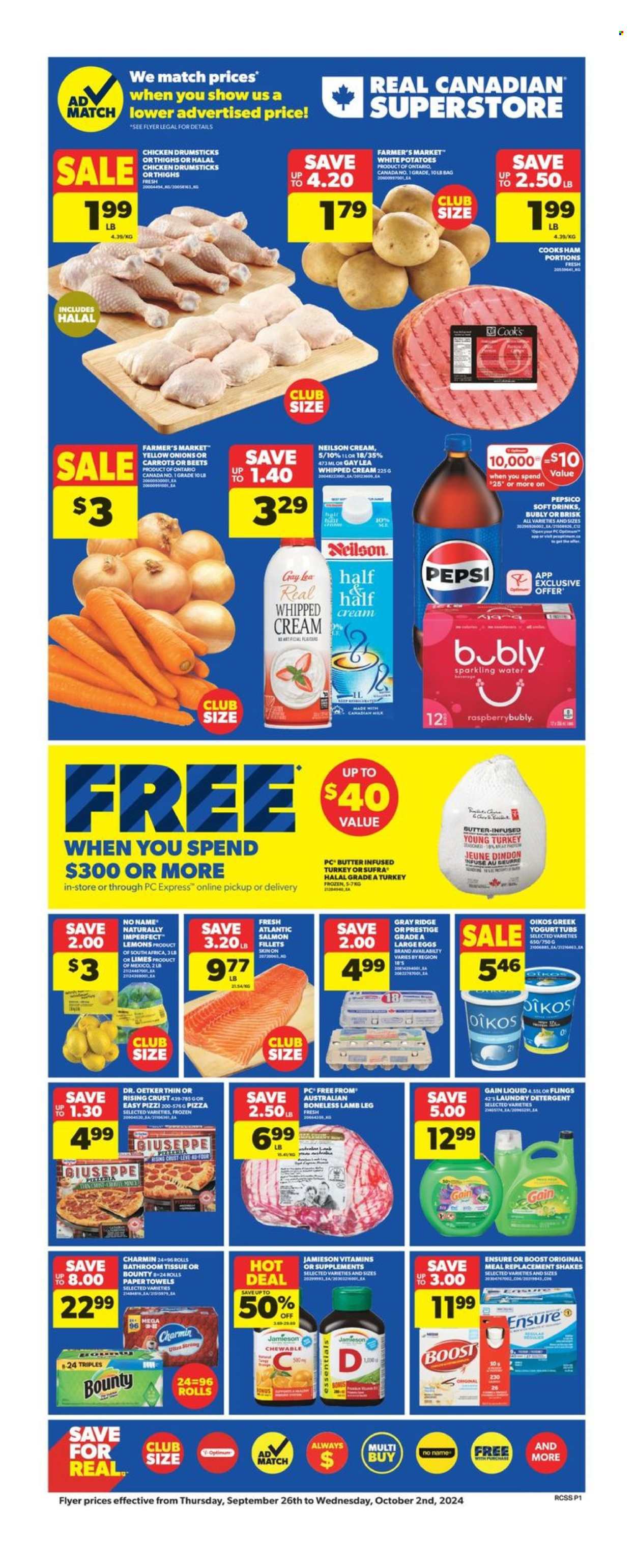 Real Canadian Superstore flyer - September 26, 2024 - October 02, 2024. Page 1