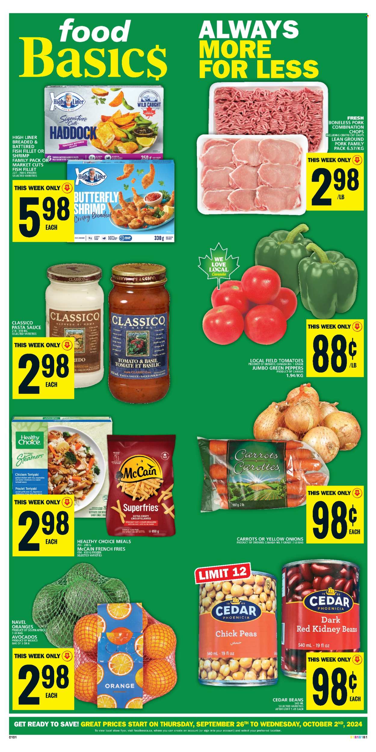 Food Basics flyer - September 26, 2024 - October 02, 2024. Page 1