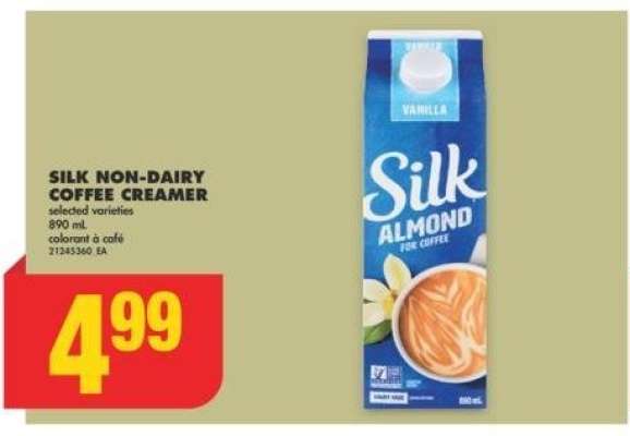 SILK NON-DAIRY COFFEE CREAMER, 890 mL - Selected varieties

colorant à café