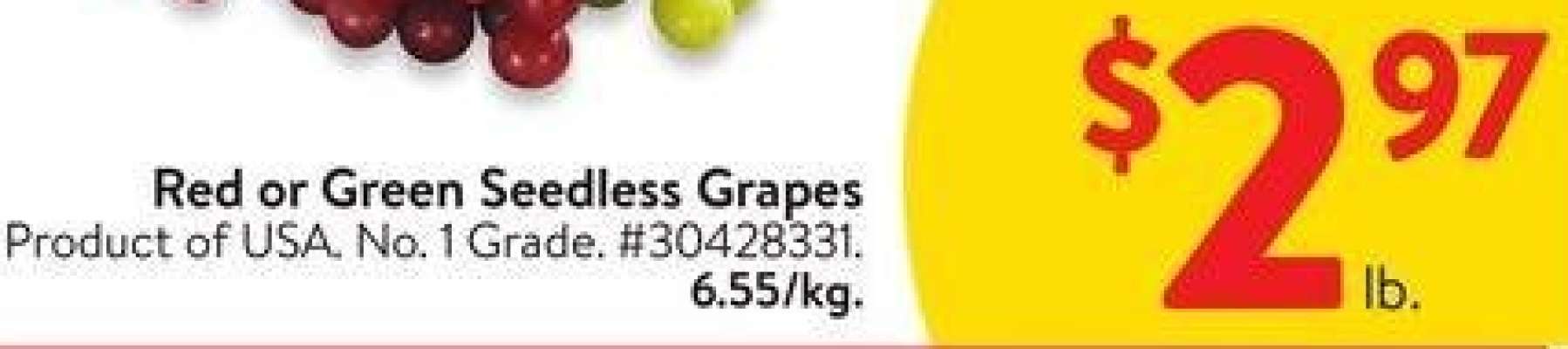 Red Seedless Grapes - Product of USA No. 1 Grade.
#30428331