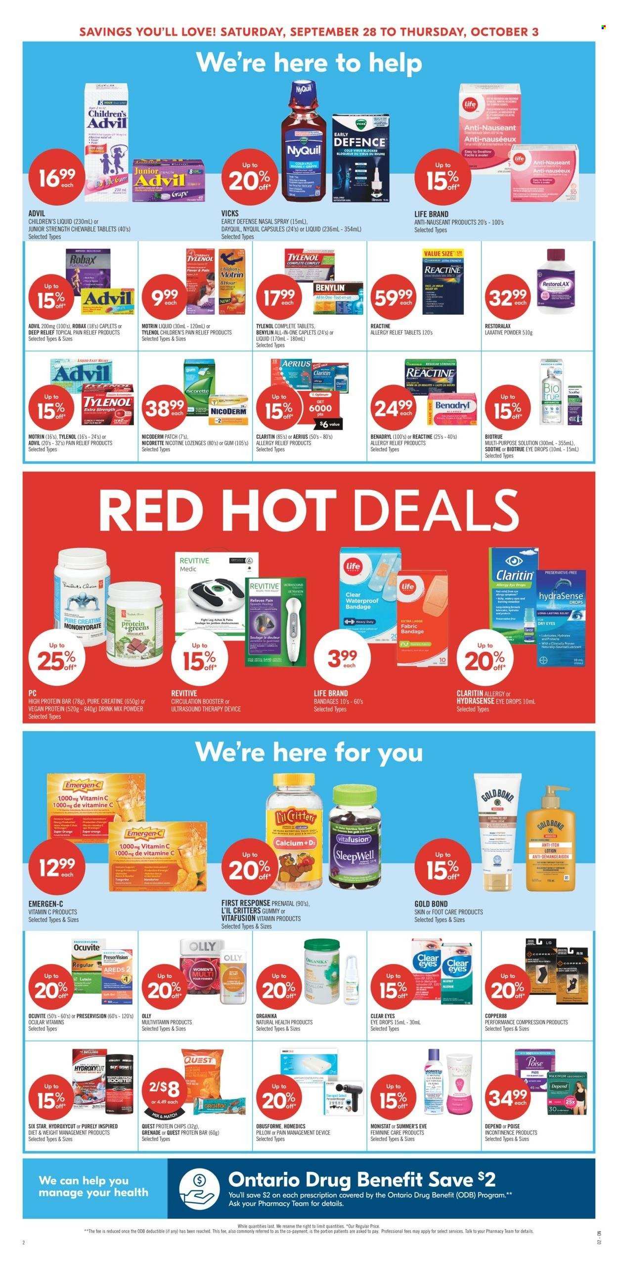 Shoppers Drug Mart flyer - September 28, 2024 - October 03, 2024. Page 4