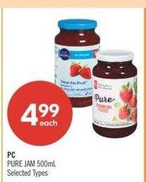 PC PURE JAM - 500mL Selected Types