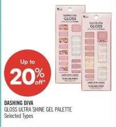 DASHING DIVA GLOSS ULTRA SHINE GEL PALETTE - Selected Types