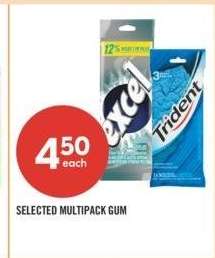 SELECTED MULTIPACK GUM