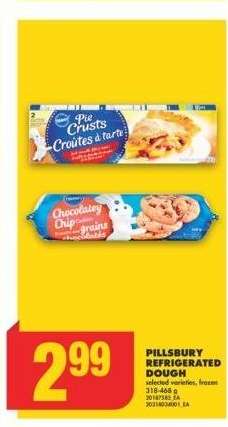 PILLSBURY REFRIGERATED DOUGH, 318-468 g - Selected varieties, frozen