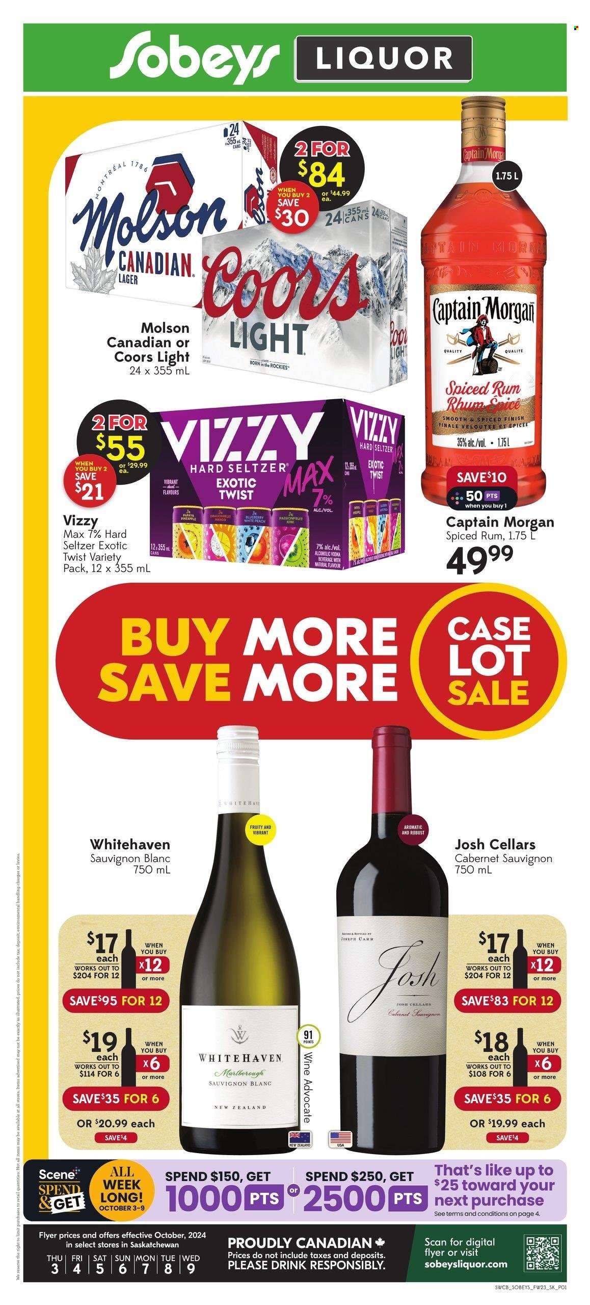 Sobeys Liquor flyer - October 03, 2024 - October 09, 2024. Page 1