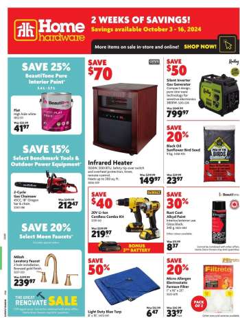 Home Hardware Flyer - October 03, 2024 - October 16, 2024.