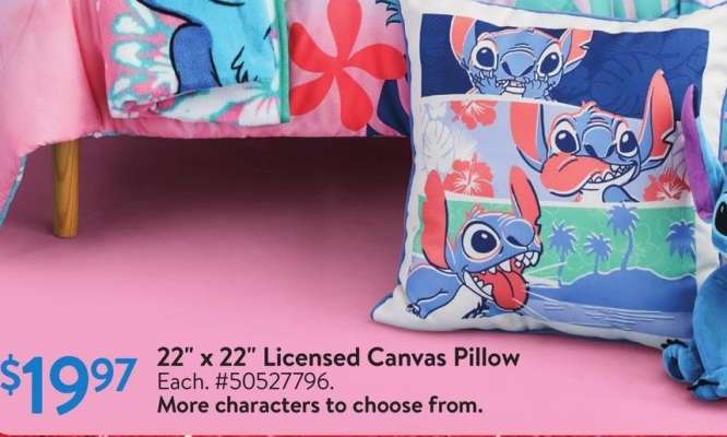 22" x 22" Licensed Canvas Pillow - Each. #50527796.


More characters to choose from.