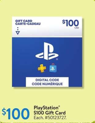 PlayStation® $100 Gift Card - Each.
#50123727.