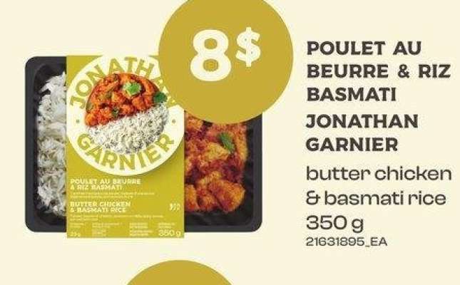 POULET AU BEURRE & RIZ BASMATI | butter chicken & basmati rice, 350 G