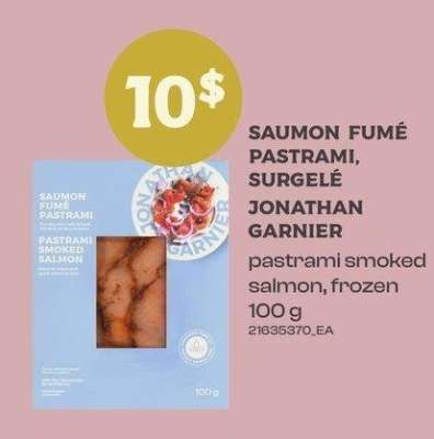 SAUMON FUMÉ PASTRAMI, SURGELÉ | pastrami smoked salmon, 100 G - frozen