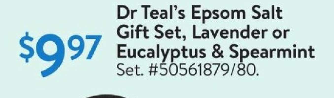 Dr Teal's Epsom Salt Gift Set, Lavender or Eucalyptus & Spearmint - Set.
#50561879