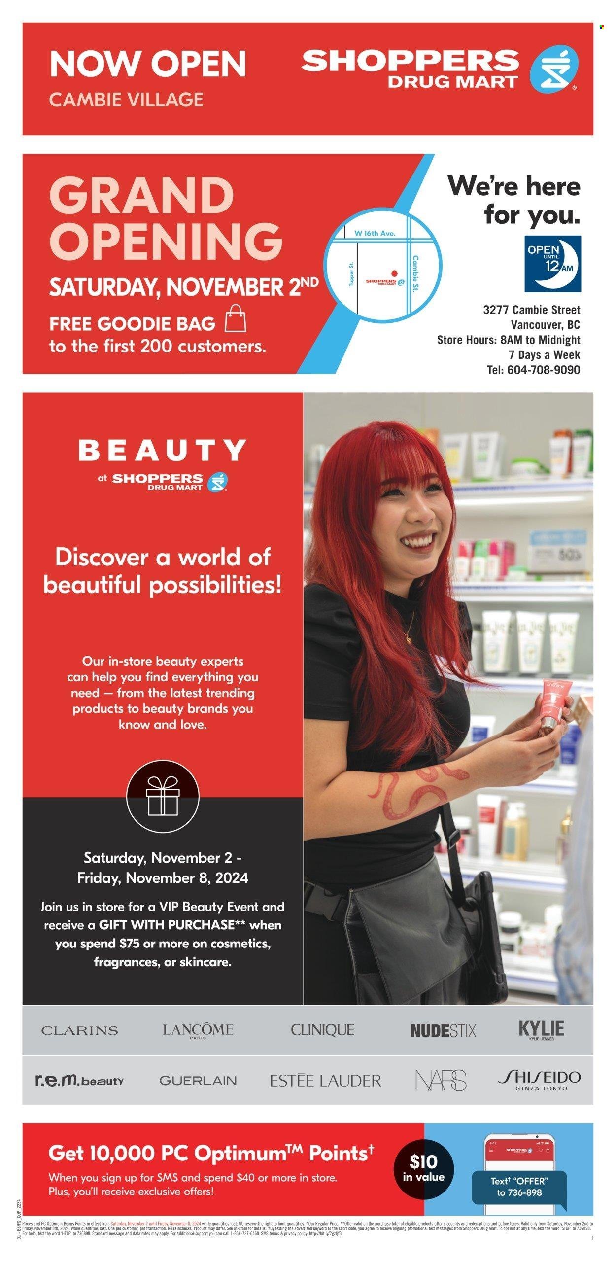 Shoppers Drug Mart flyer - November 02, 2024 - November 08, 2024. Page 1