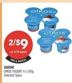 DANONE OIKOS YOGURT - 4 x 100g
Selected Types