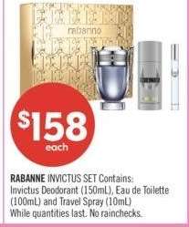 RABANNE INVICTUS SET Contain Invictus Deodorant - (150mL),(10mL)