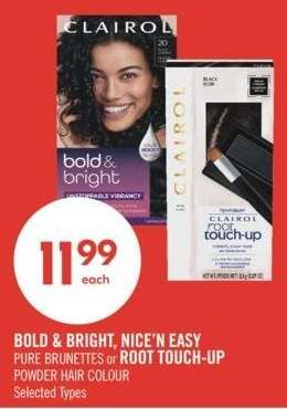 BOLD & BRIGHT, NICE'S EASY PURE or ROOT TOUCH-UP POWDER HAIR COLOR - Selected Types