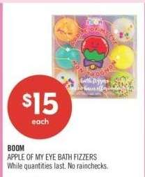 BOOM APPLE OF MY EYE BATH FIZZERS