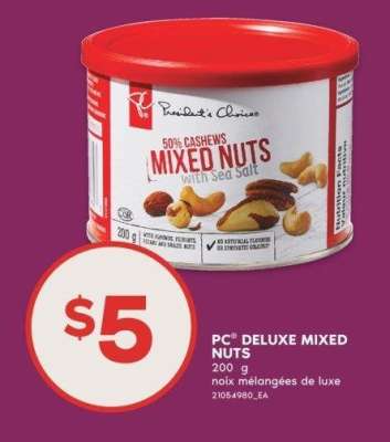 PC® DELUXE MIXED NUTS, 200 g - noix mélangées de luxe