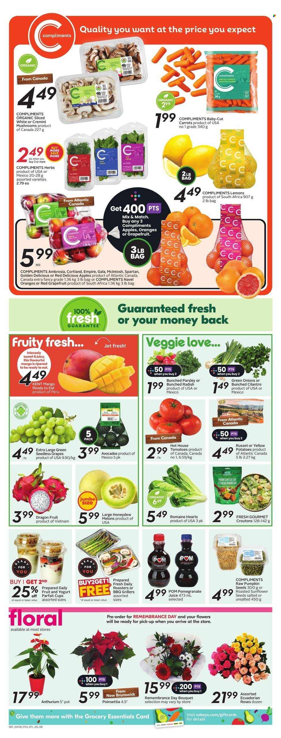 Sobeys flyer - November 07, 2024 - November 13, 2024. Page 1