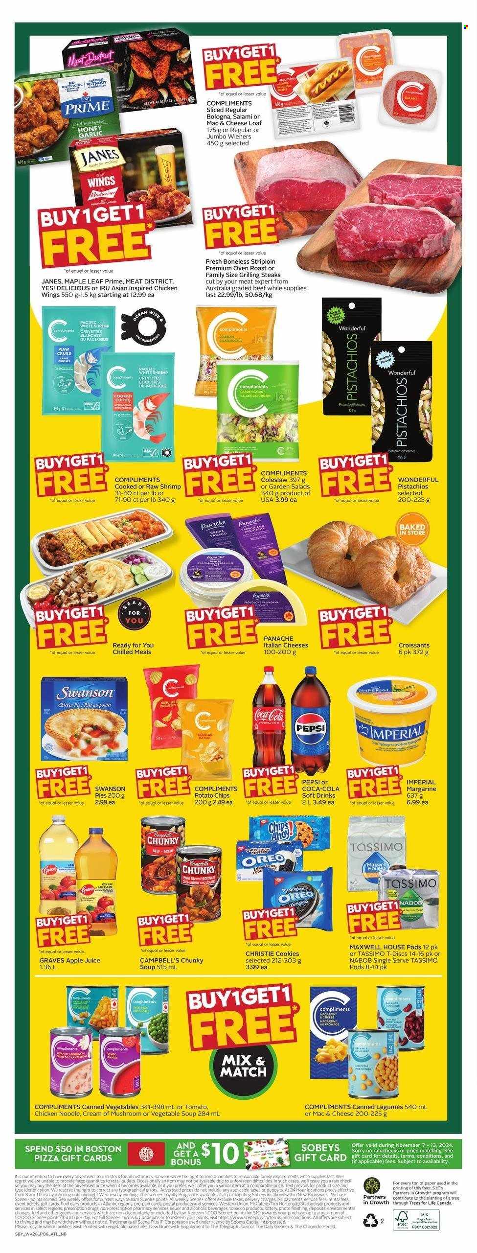 Sobeys flyer - November 07, 2024 - November 13, 2024. Page 1