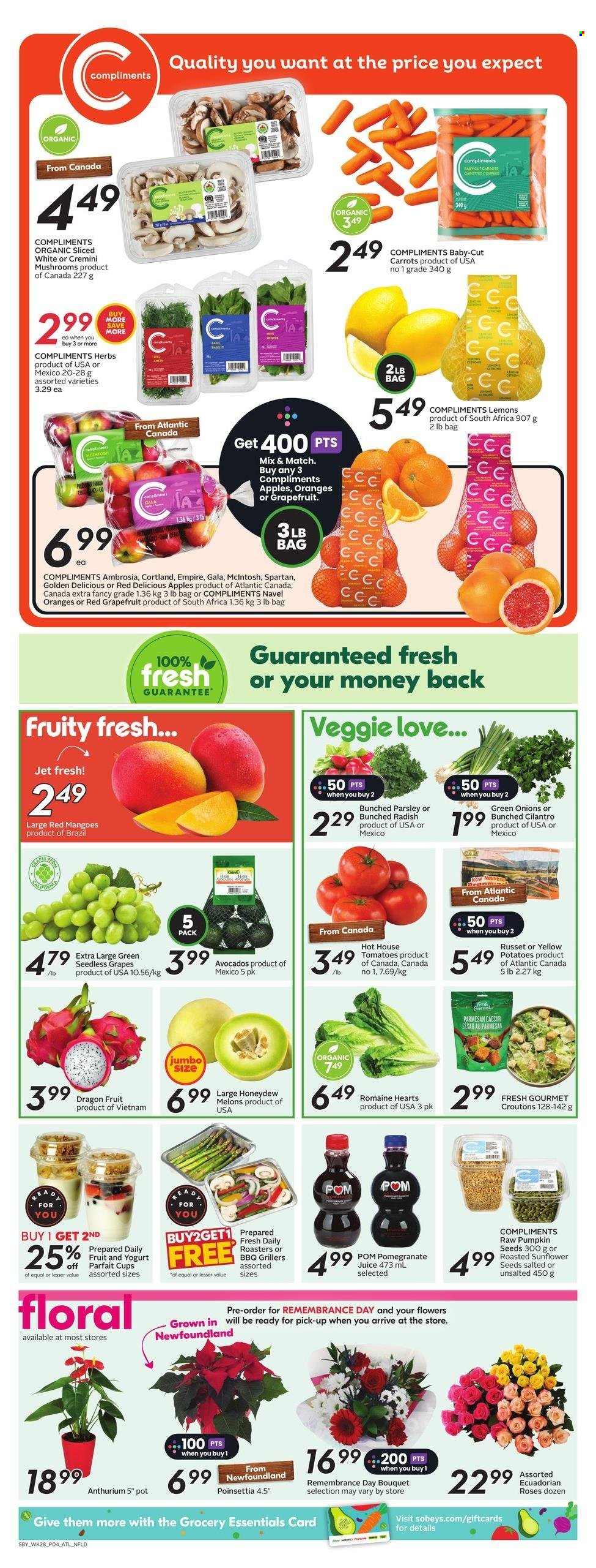 Sobeys flyer - November 07, 2024 - November 13, 2024. Page 1