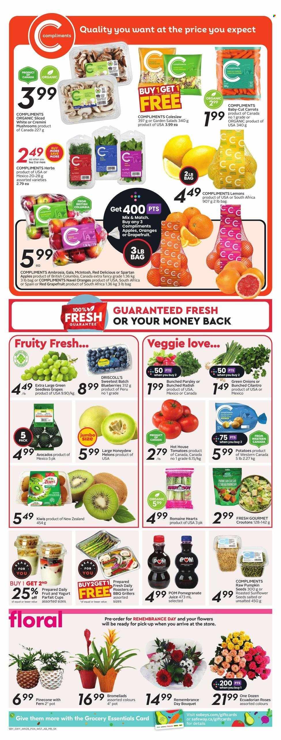 Sobeys flyer - November 07, 2024 - November 13, 2024. Page 1