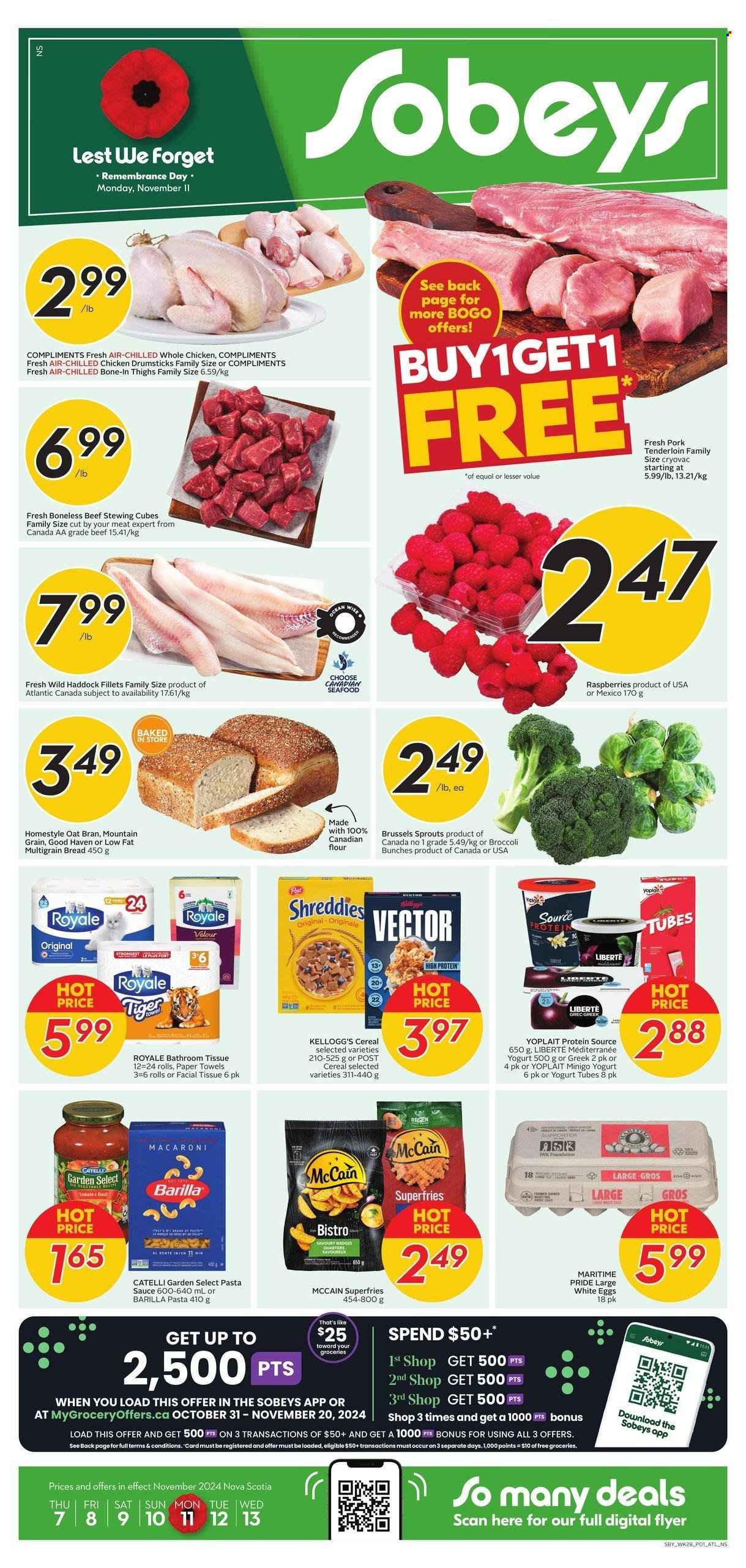 Sobeys flyer - November 07, 2024 - November 13, 2024. Page 1