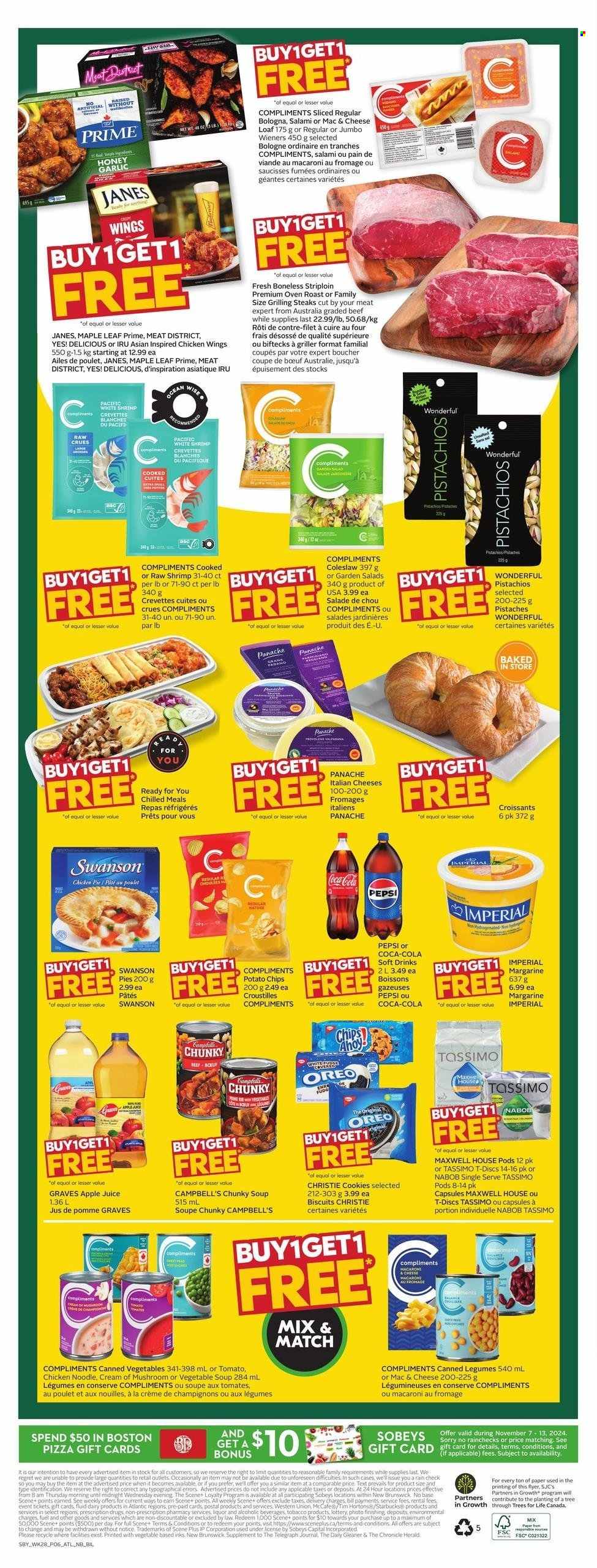 Sobeys flyer - November 07, 2024 - November 13, 2024. Page 1