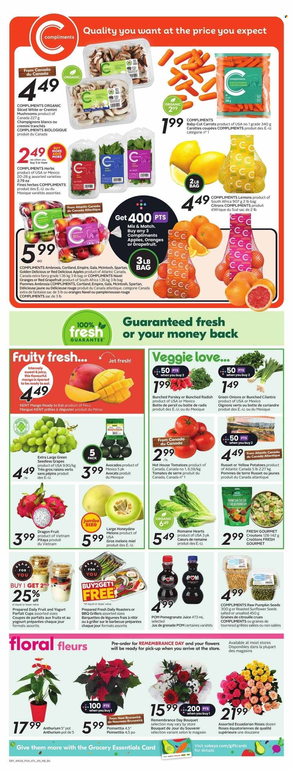 Sobeys flyer - November 07, 2024 - November 13, 2024. Page 1