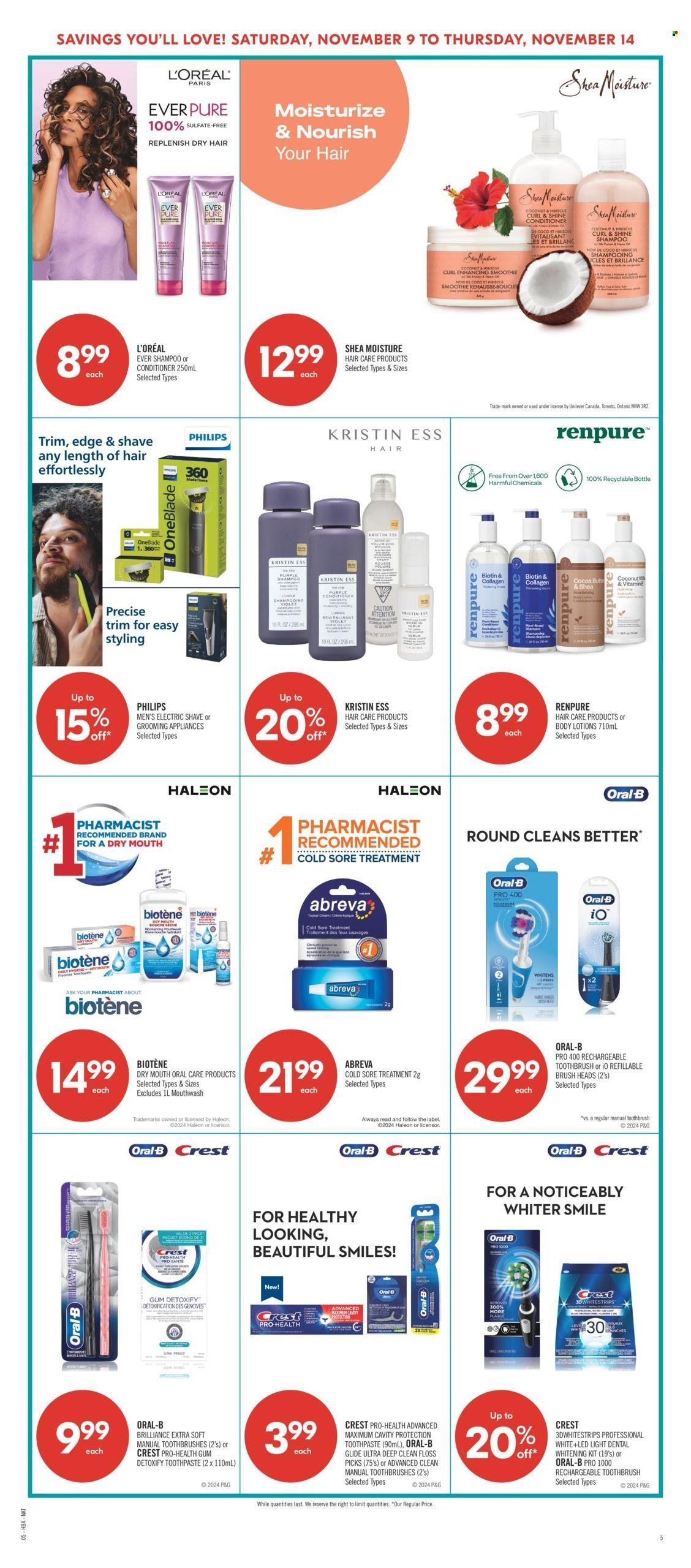 Shoppers Drug Mart flyer - November 09, 2024 - November 14, 2024. Page 1