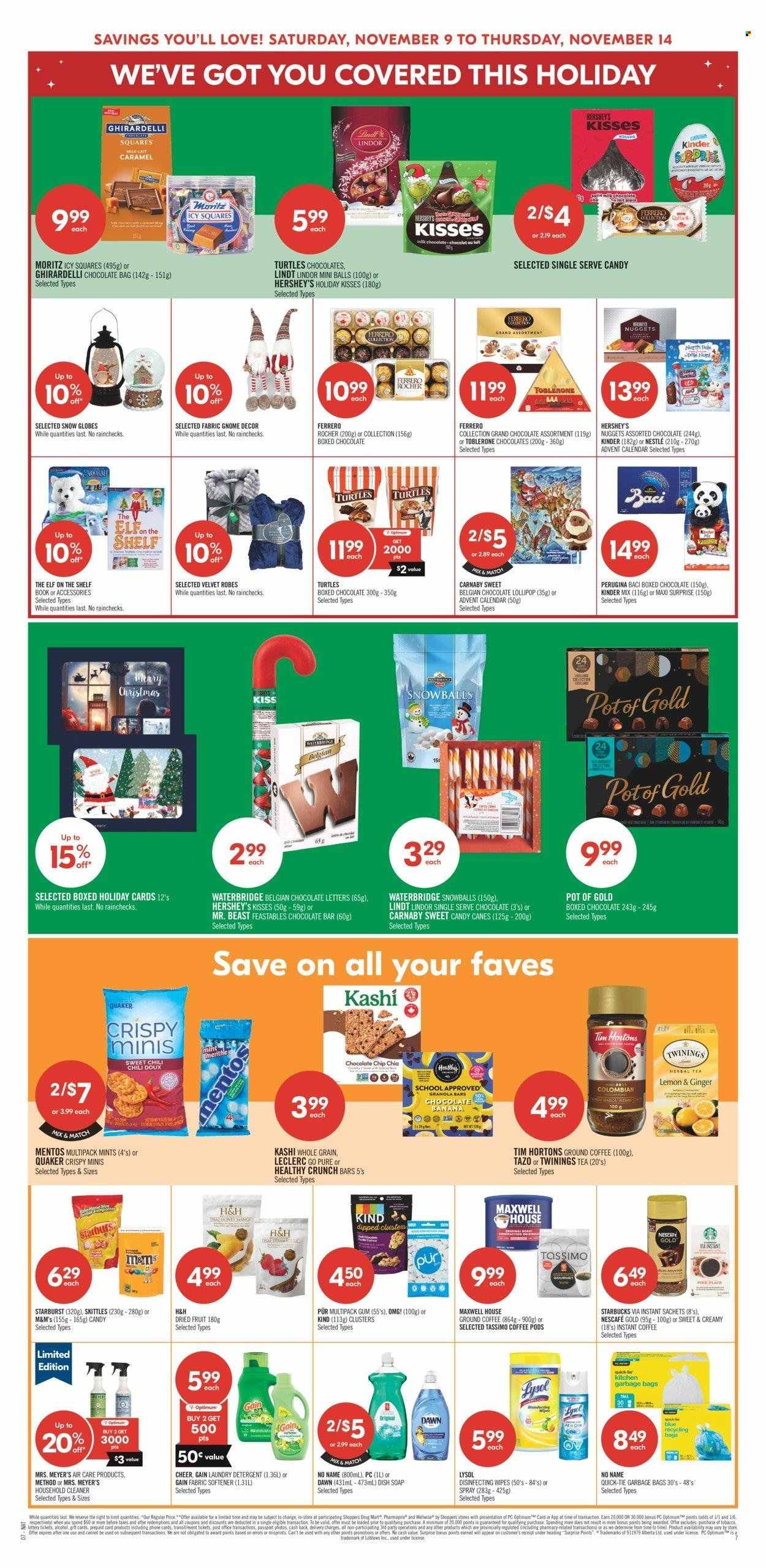 Shoppers Drug Mart flyer - November 09, 2024 - November 14, 2024. Page 1