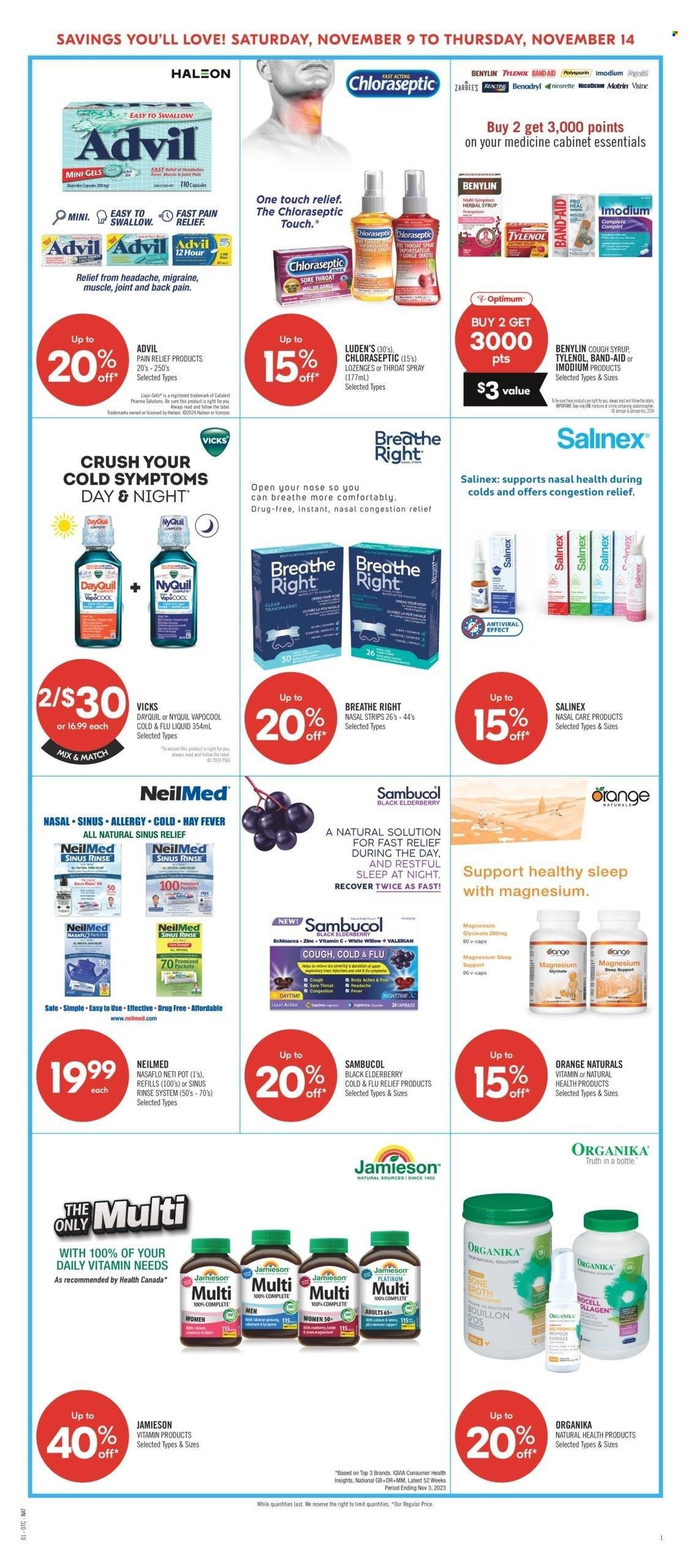 Shoppers Drug Mart flyer - November 09, 2024 - November 14, 2024. Page 1