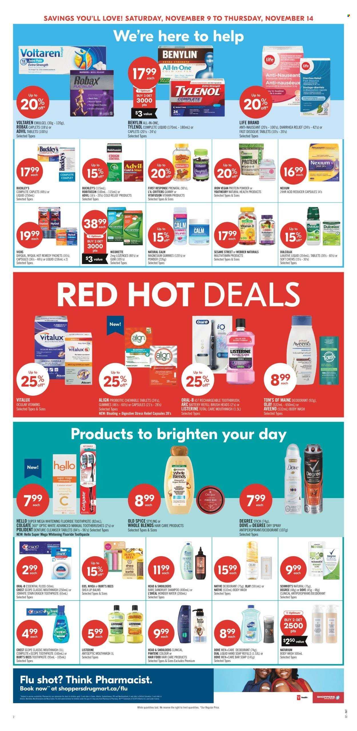 Shoppers Drug Mart flyer - November 09, 2024 - November 14, 2024. Page 1