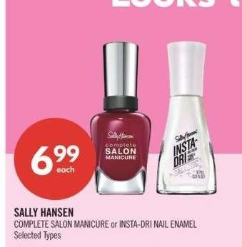 SALLY HANSEN COMPLETE SALON MANICURE or INSTA-DRI NAIL ENAMEL - Selected Types