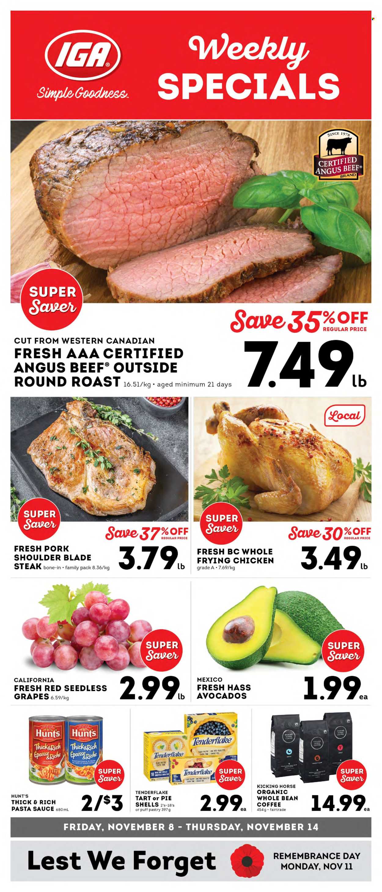 IGA Simple Goodness flyer - November 08, 2024 - November 14, 2024. Page 1