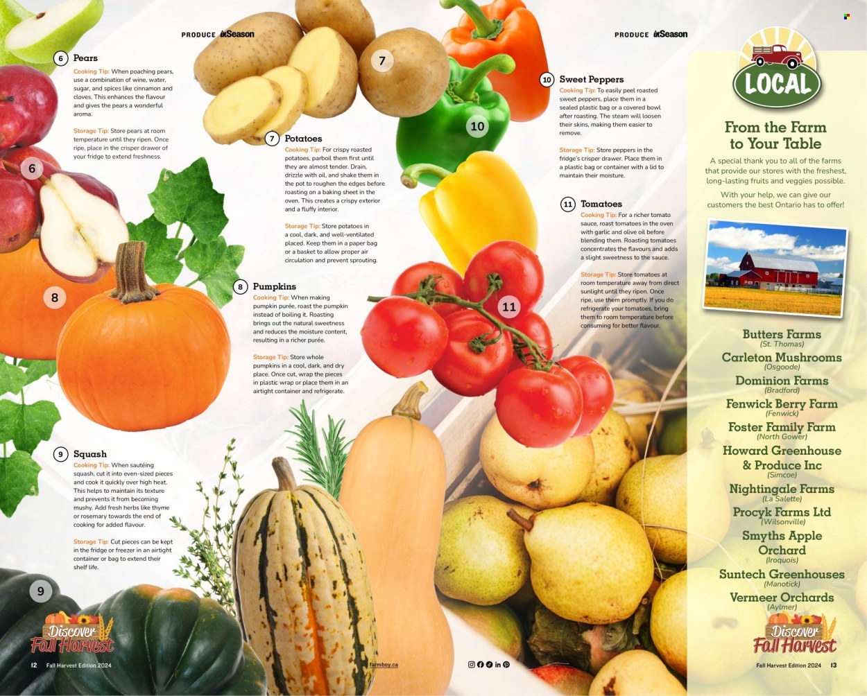 Farm Boy flyer. Page 1