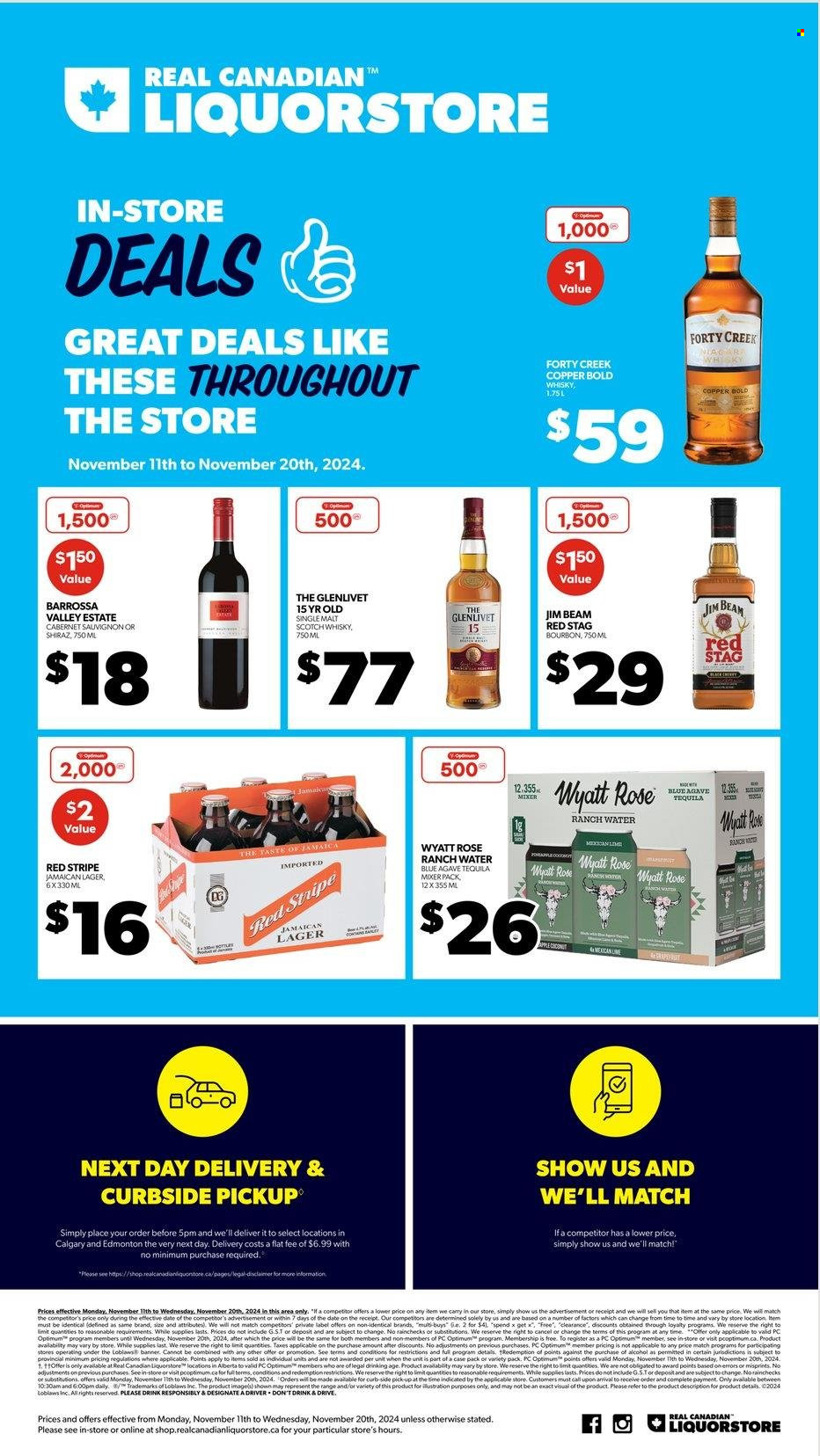 Real Canadian Liquorstore flyer - November 11, 2024 - November 20, 2024. Page 1