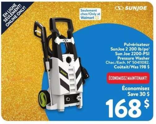 Sun Joe 2200-PSI Pressure Washer - Each. 50411082.