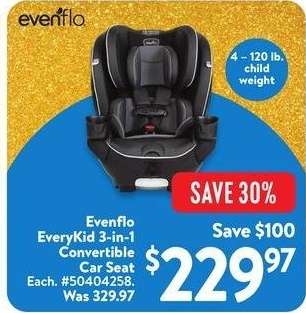 Evenflo EveryKid 3-in-1 Convertible Car Seat - Each. #50404258