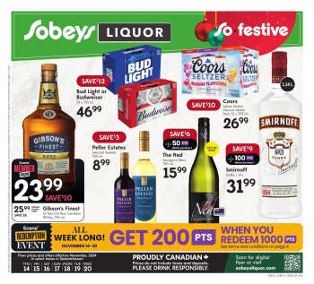 Sobeys Liquor Flyer - November 14, 2024 - November 20, 2024.