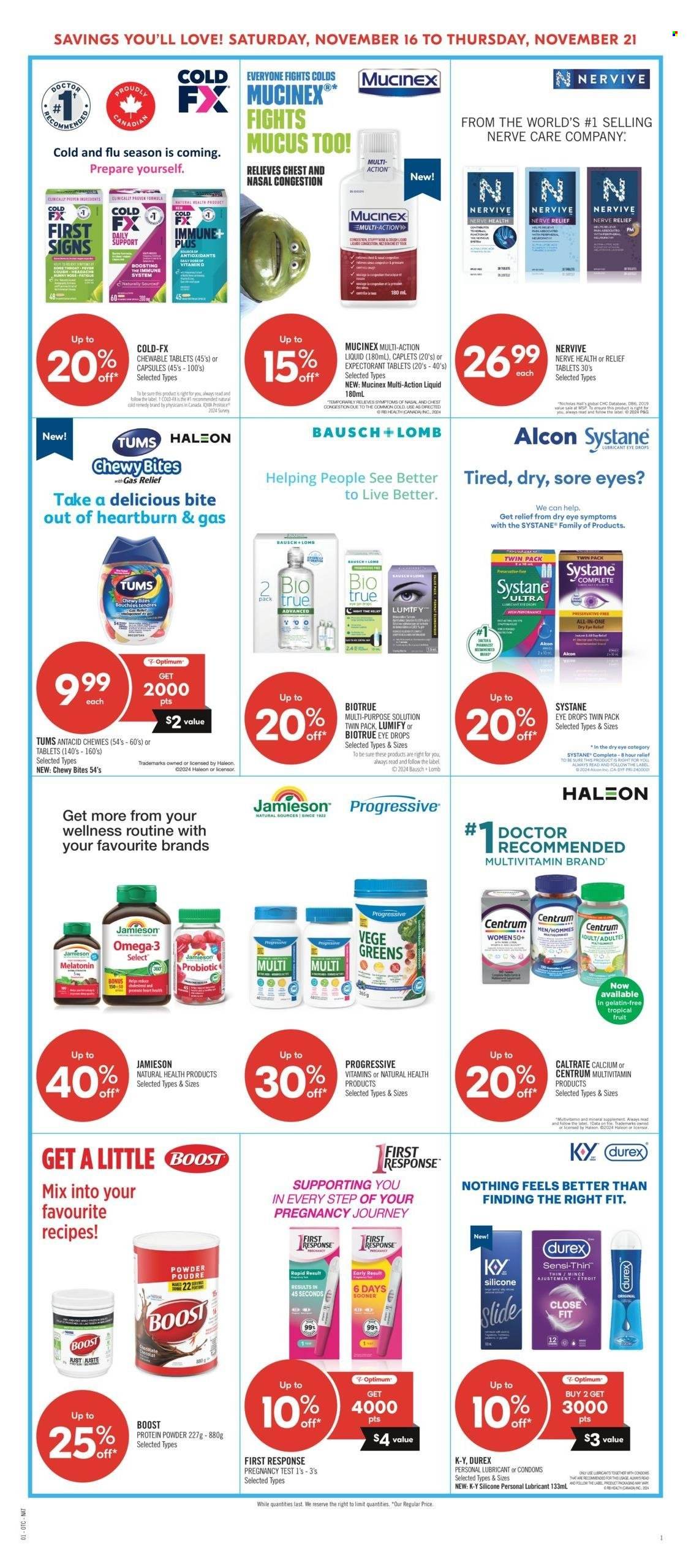 Shoppers Drug Mart flyer - November 16, 2024 - November 21, 2024. Page 1